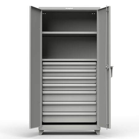 Strong Hold 14 ga. Double Shift Industrial Cabinet 36 inW x 24 inD x 75 inH 36-DS-246-L